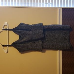 Silver and black sparkle dress Forever 21 size 2x